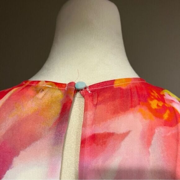 Calvin Klein floral sleeveless midi dress size 6 - Picture 12 of 16